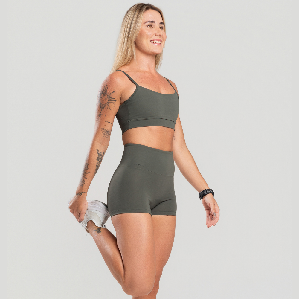 Conjunto Poliamida Verde Militar feminino