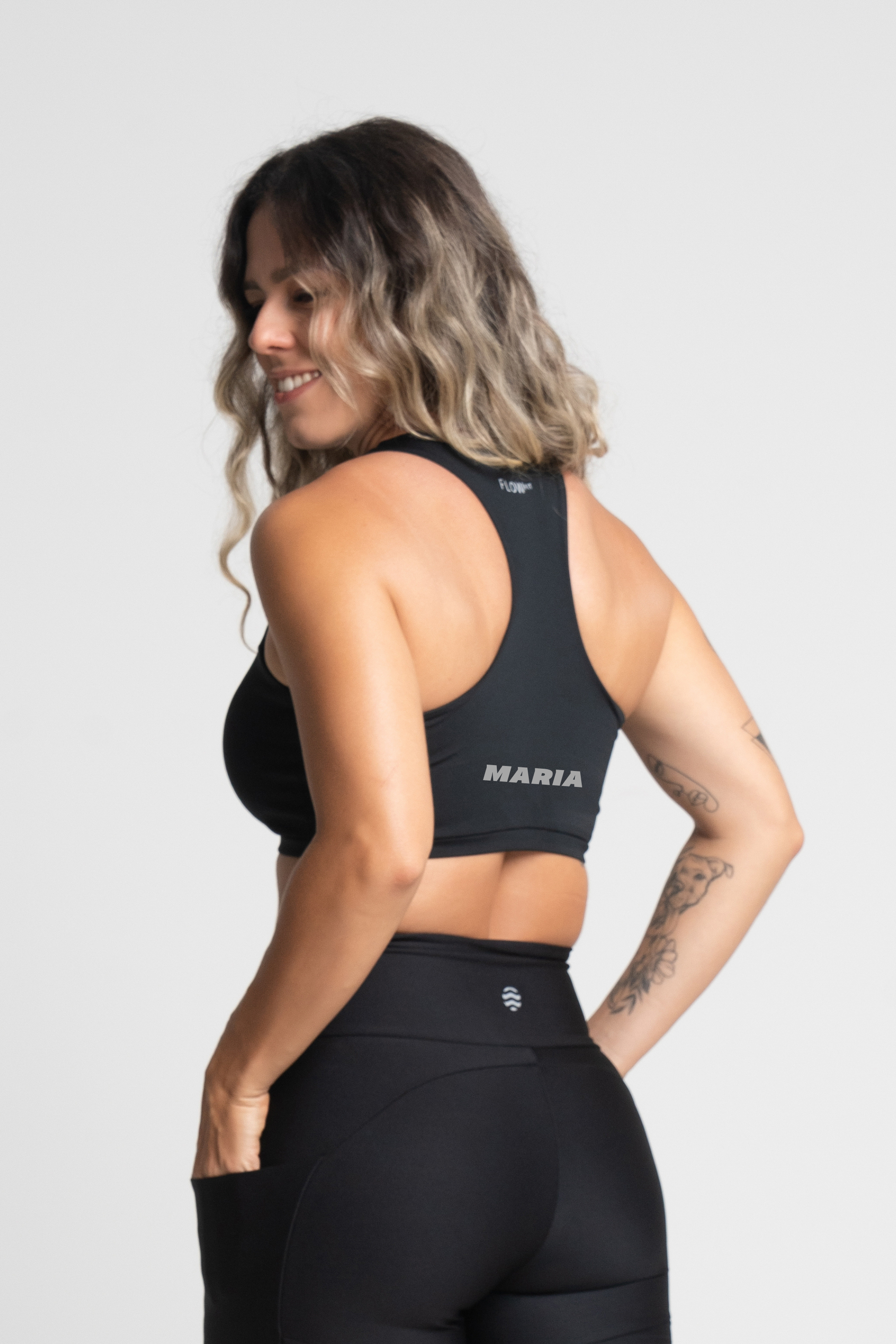 Top Flow Preto Personalizado