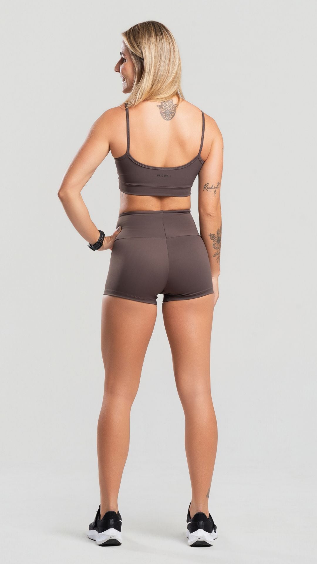 Conjunto Poliamida Marrom Feminino