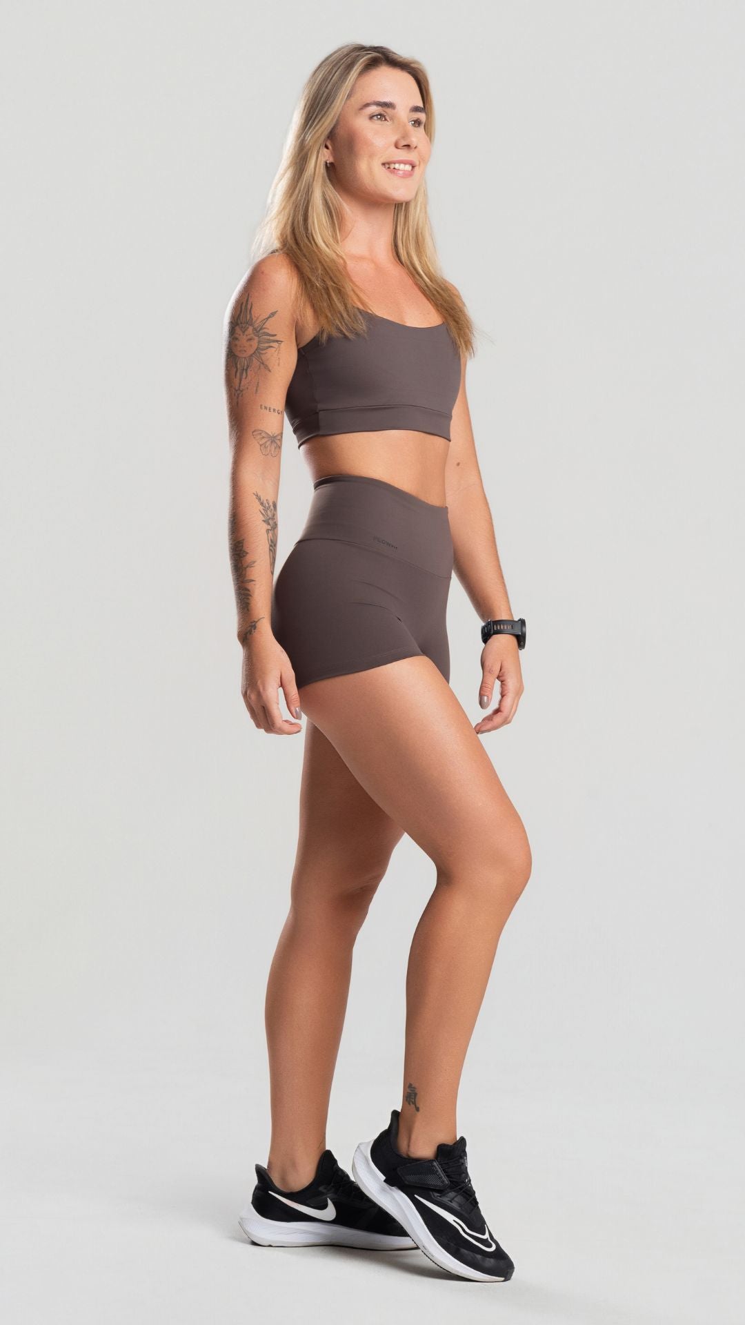Conjunto Poliamida Marrom Feminino
