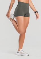 Short Feminino Fitness Poliamida FlowFit Verde Militar