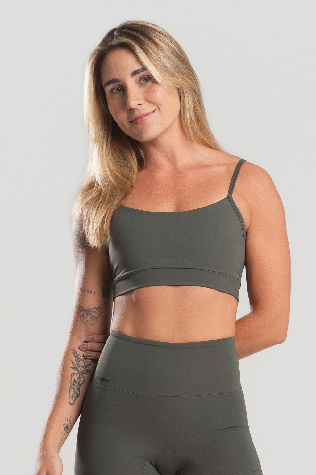 Top Feminino Fitness Conforto Suplex Poliamida Verde