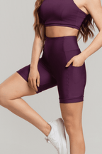 Bermuda de Compressão Feminina Berinjela Personalizada