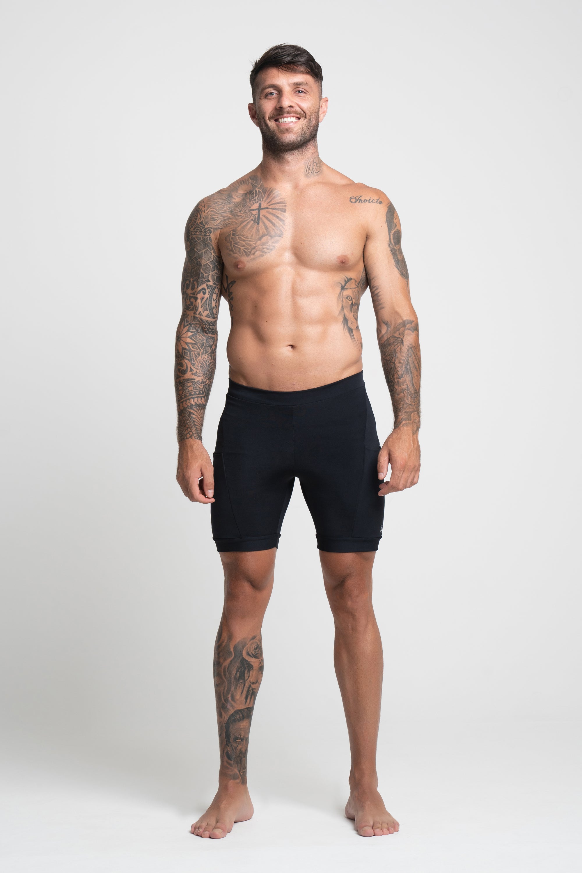 Bermuda de Compressão Masculina Preta