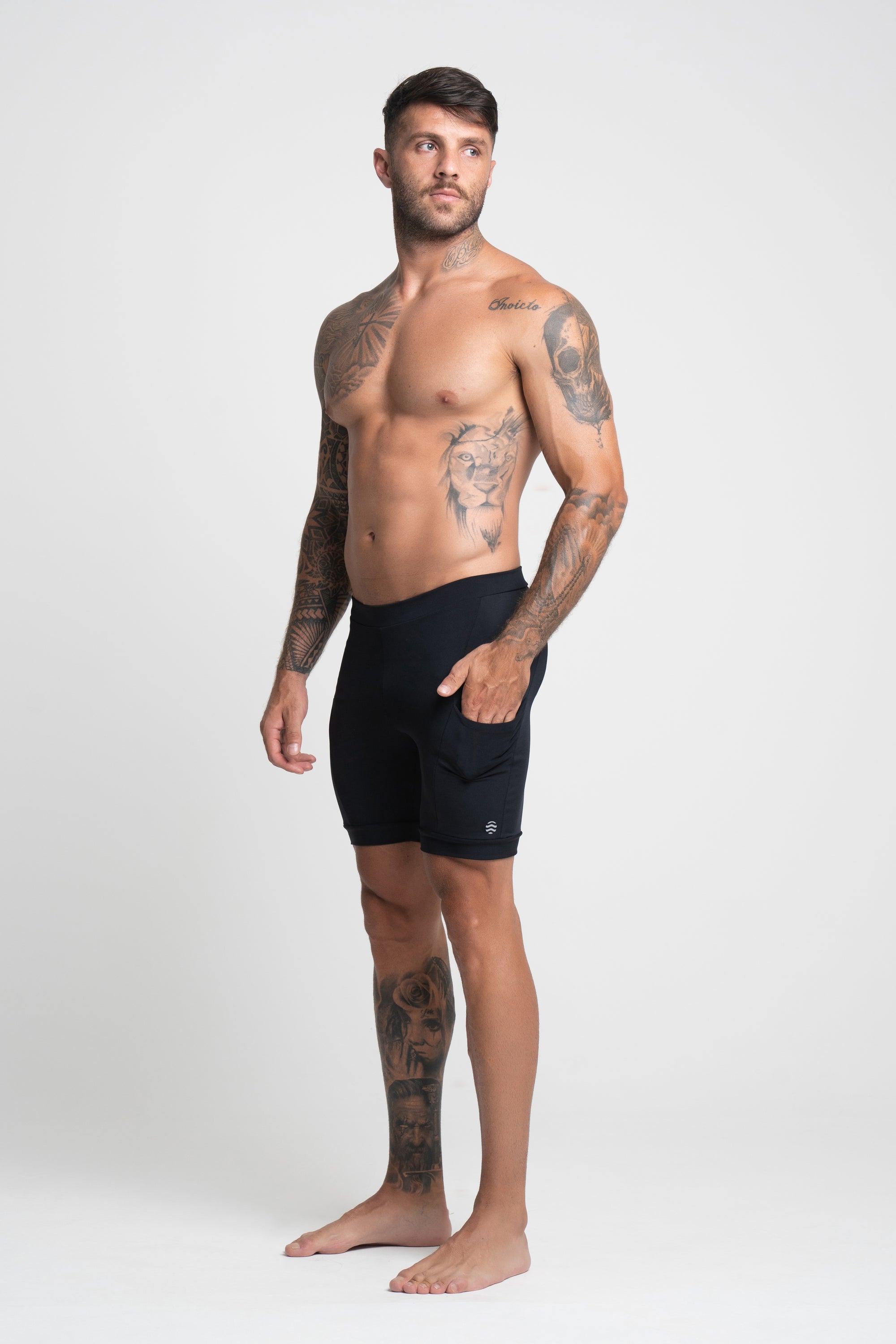 Bermuda de Compressão Masculina Preta