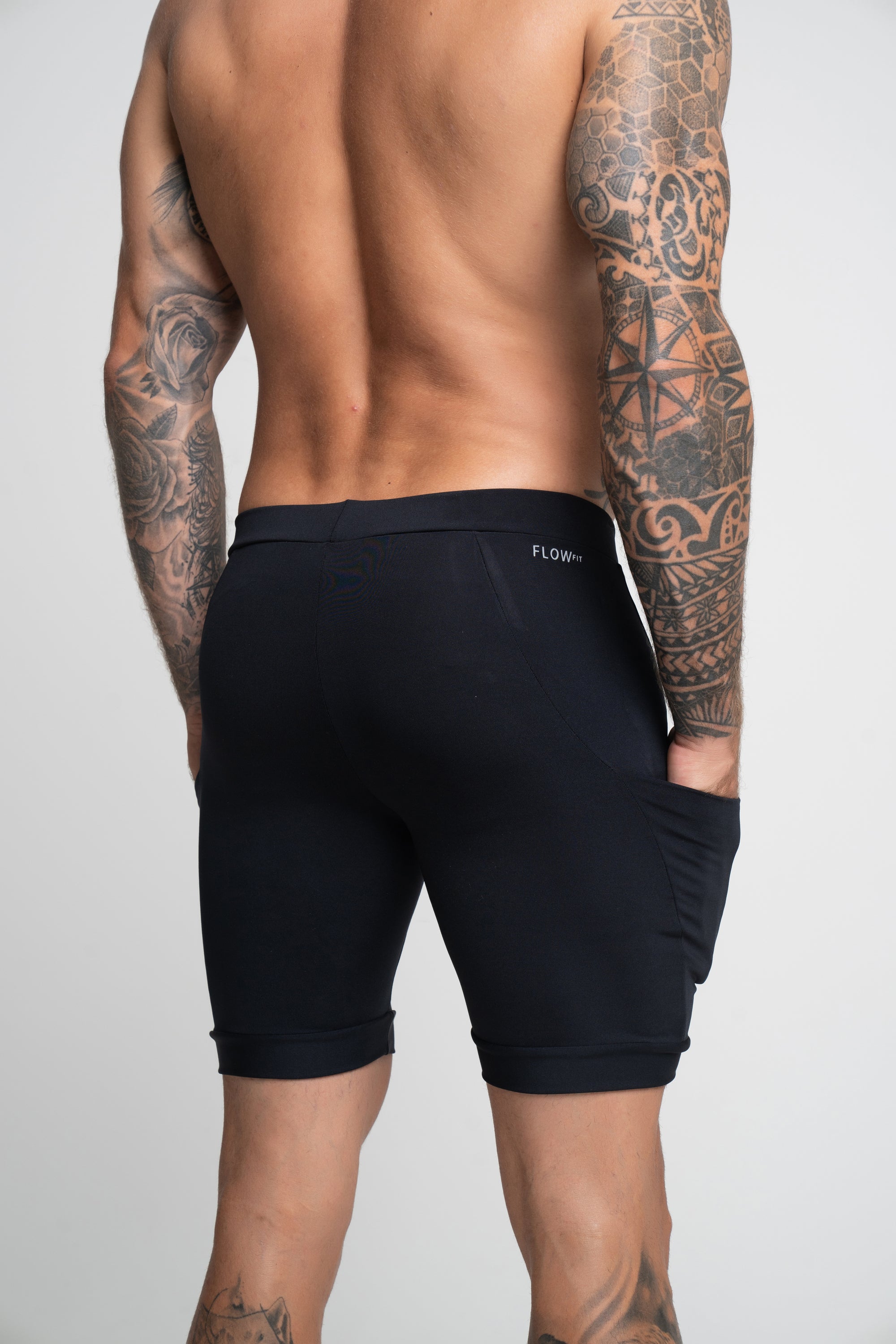 Bermuda de Compressão Masculina Preta