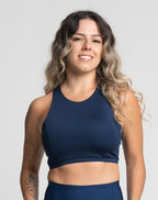 Top Flow Azul Marinho Personalizado