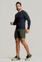 Blusa Masculina Esportiva Manga Longa UV Preto