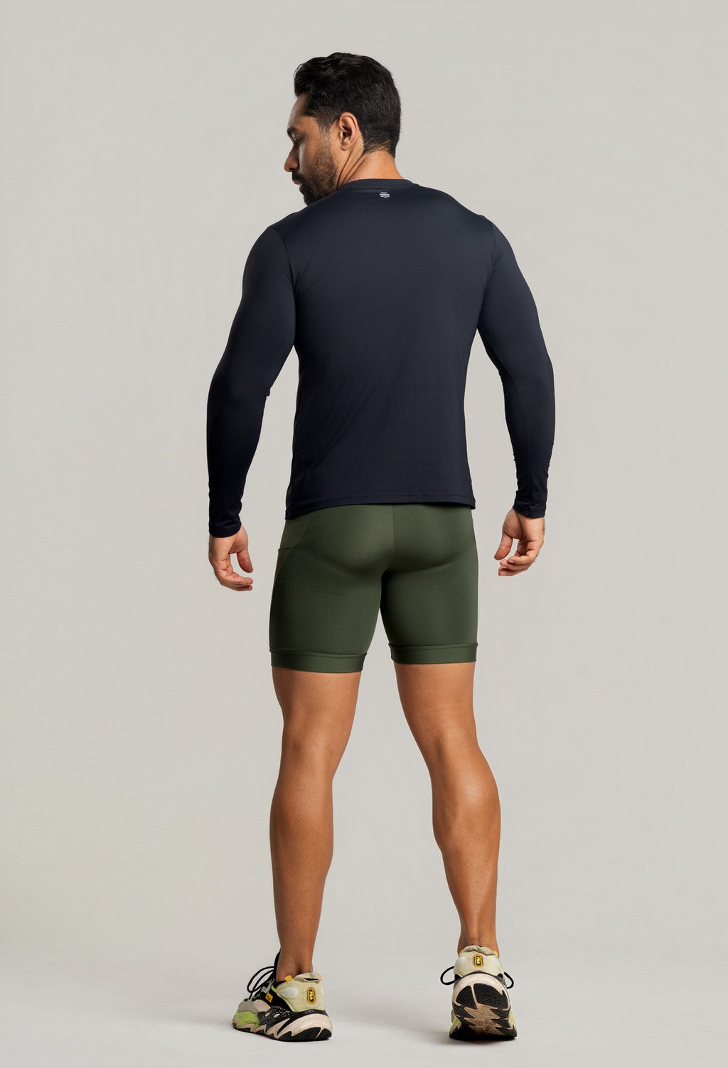 Blusa Masculina Esportiva Manga Longa UV Preto