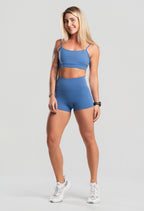 Conjunto Feminino Short+Top FlowFit Azul