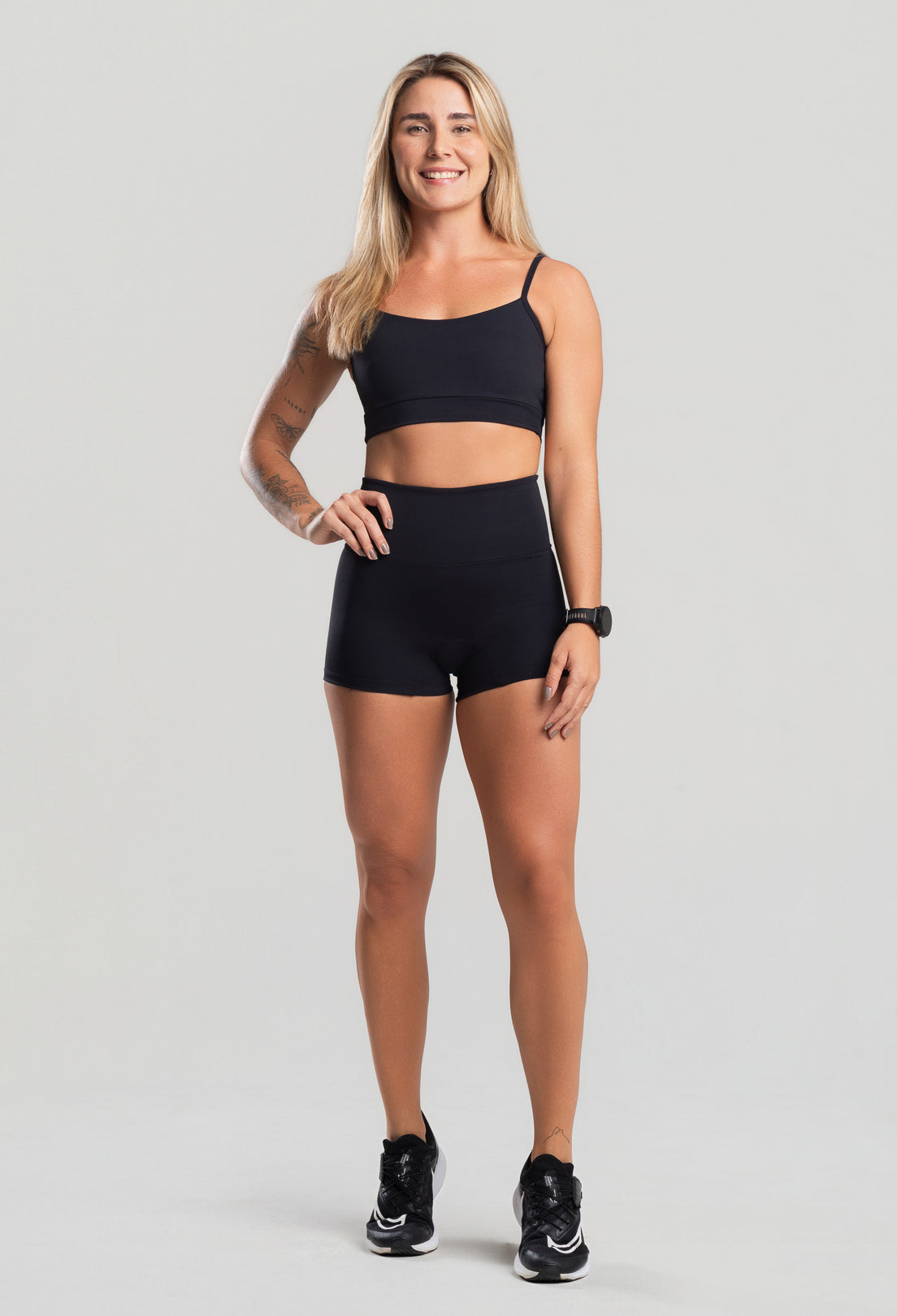 Conjunto Feminino Short+Top FlowFit Preto