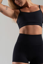 Conjunto Feminino Short+Top FlowFit Preto
