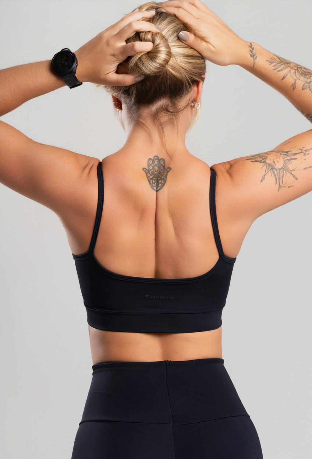 Conjunto Feminino Short+Top FlowFit Preto